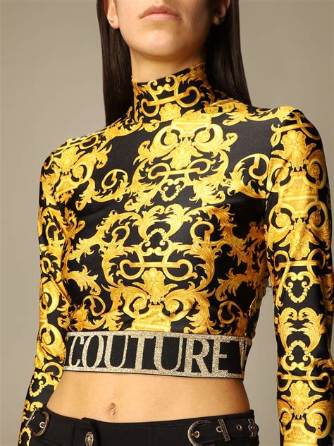 womens versace jeans couture t shirt|Versace Jeans Couture hoodie.